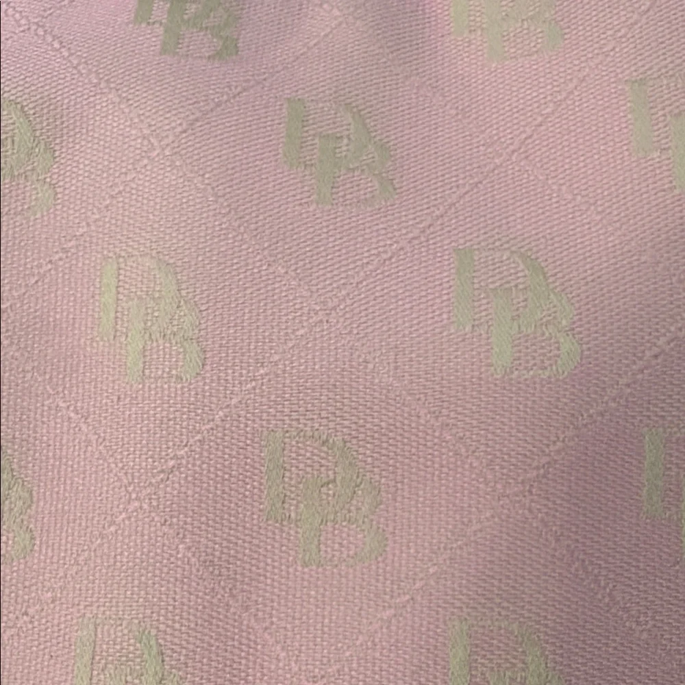 Dooney & Bourke Pink Monogram Mini Hobo Shoulder Bag Vintage Y2K
